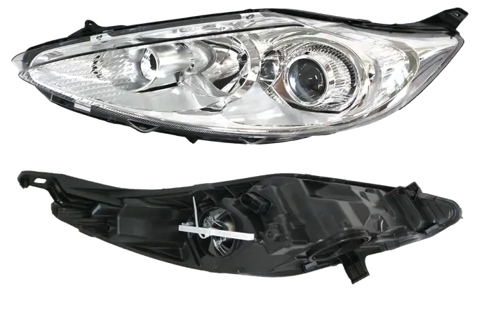 2008-2013 Ford Fiesta WS/WT Headlight (Projector, Left Hand Side, Chrome) with Electric Adjuster