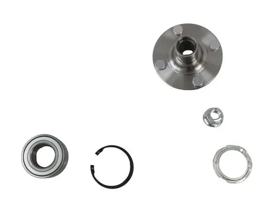 2007-2010 Nissan Micra K12/K12C Front Wheel Hub with ABS-Compatible Bearing Kit