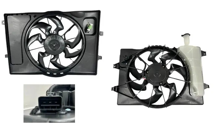 2017-2020 Hyundai i30 PD Radiator Fan (with Overflow Bottle, 2.0L Petrol)