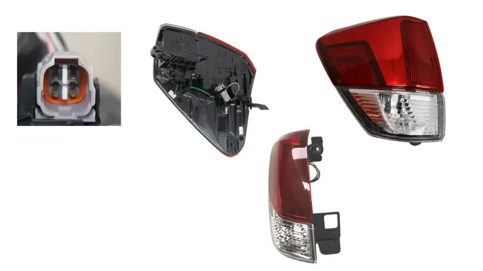 2018-2025 Subaru Forester SK/S5 Tail Light (Outer, Left-Hand Side) LED Type Red Clear