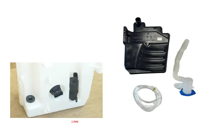 2007-2011 Volkswagen EOS 1F Washer Bottle (with Neck Cap, 1 Motor, 1 Outlet)