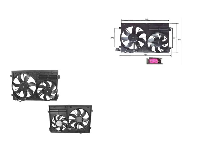 2004-2013 AUDI A3 8P RADIATOR FAN