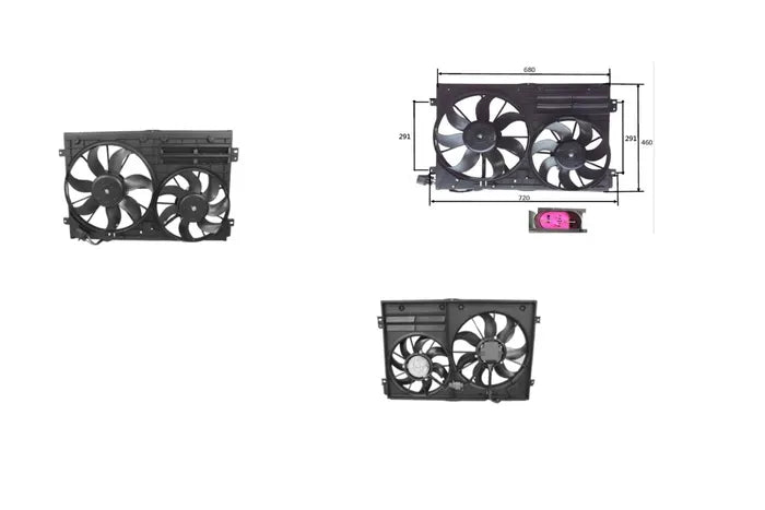 2006-2014 AUDI TT 8J MK2 RADIATOR FAN