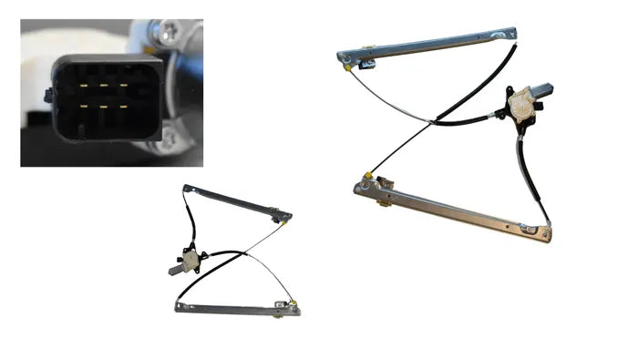 2004-2015 Mercedes-Benz Vito W639 Series 1/2 Front Window Regulator Right-Hand Side (6-Pin, With Motor)
