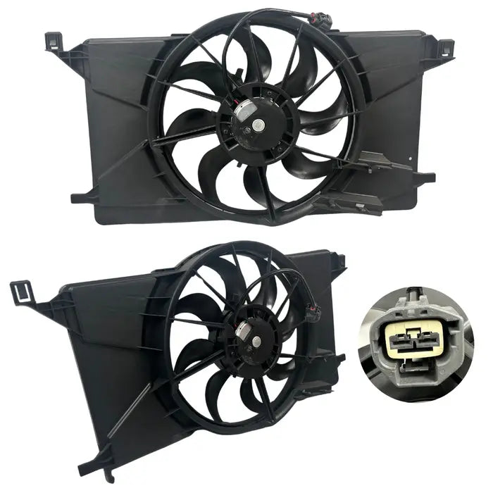 2011-2014 Ford Focus LW/LZ Radiator & Condenser Fan (Single, Petrol 1.6L/2.0L)