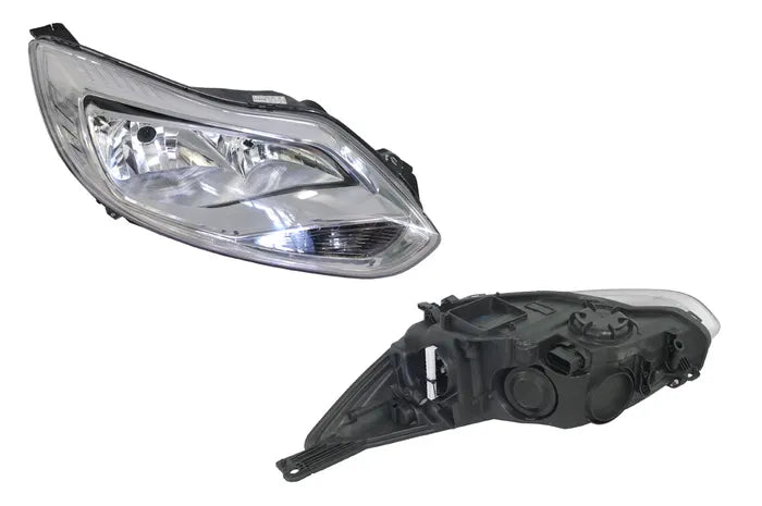 2011-2014 Ford Focus LW Headlight (Right Hand Side, Chrome)