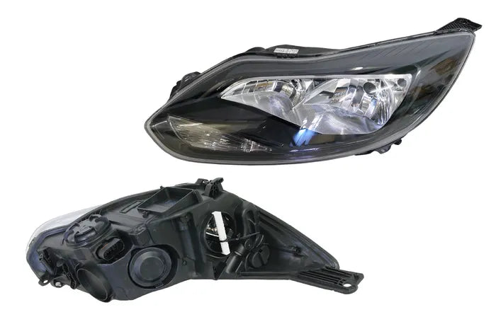 2011-2014 Ford Focus LW Headlight (Left Hand Side, Black, Halogen H1/H7, Non-ST)