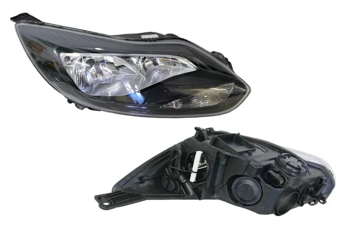 2011-2014 Ford Focus LW Headlight (Right Hand Side, Black, Halogen H1/H7)