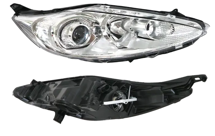 2008-2013 Ford Fiesta WS/WT Headlight (Projector, Right Hand Side, Chrome) with Electric Adjuster