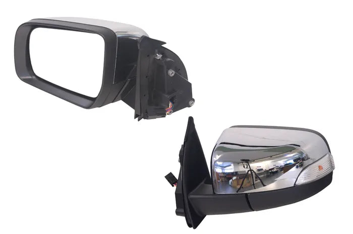 2011-2022 Ford Ranger PX Door Mirror (Left Hand Side) Chrome, 7 Pin, with Blinker and Folding)