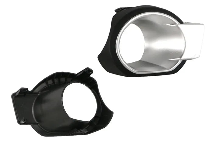 2011-2015 Ford Ranger PX Front Fog Light Cover (Left Hand Side, Silver/Black, with Hole)