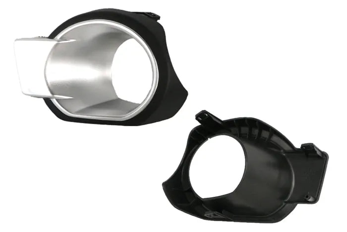 2011-2015 Ford Ranger PX Front Fog Light Cover (Right Hand Side, Silver/Black, with Hole)