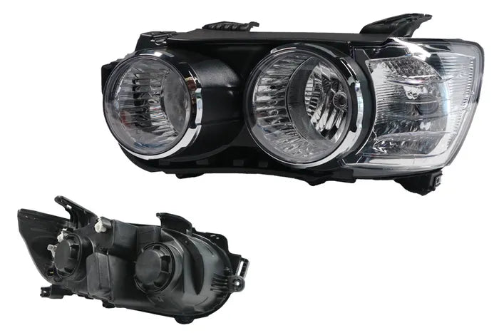 2011-2016 Holden Barina TM Headlight (Left-Hand Side, Twin Beam, H1/H7, Chrome Rim)