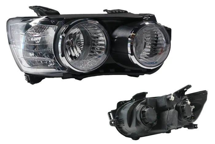 2011-2016 Holden Barina TM Headlight (Right-Hand Side, Twin Beam Halogen H1/H7, Chrome Round Rim)
