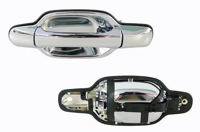 2003-2008 Holden Rodeo RA Rear Outer Door Handle (Left-Hand Side, Chrome)