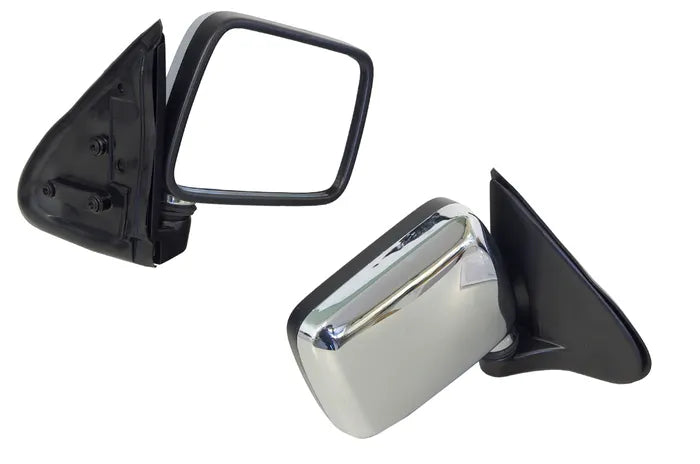 1997-2003 Holden Rodeo TF Manual Door Mirror (Right-Hand Side, Chrome)