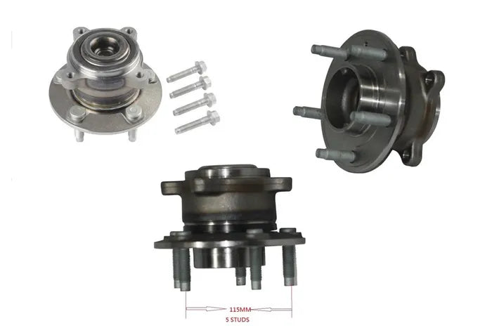 2012-2016 Opel Astra J (AS/P10) (5X115MM) Rear Wheel Hub with Integrated ABS-Compatible Bearing
