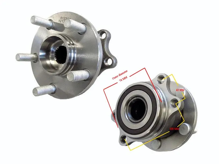 2012-2017 Subaru XV G4-X (GP) Rear Wheel Hub with Integrated Bearing