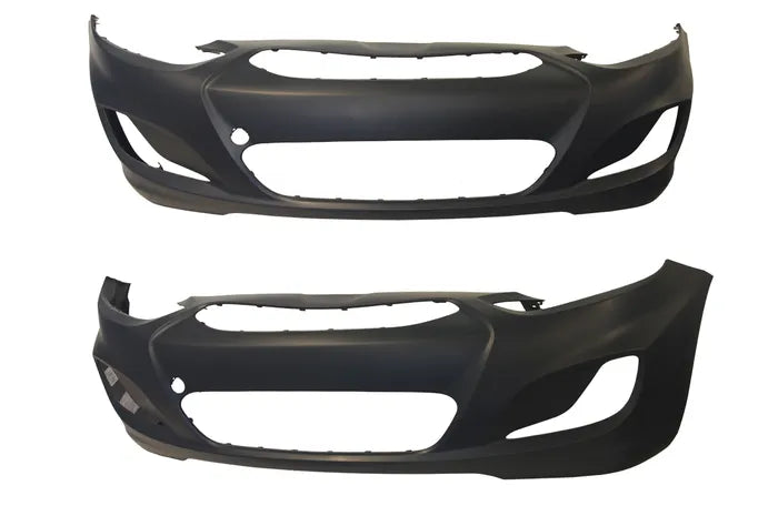 2011-2019 Hyundai Accent RB Front Bumper Bar Cover (with Fog Light Holes)
