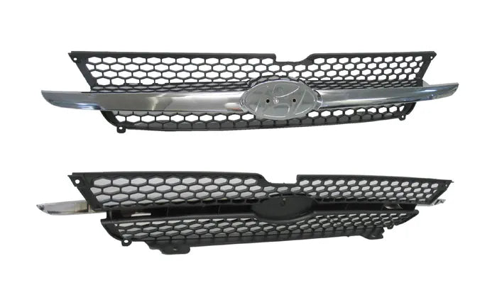 2002-2005 Hyundai Getz TB Front Grille (Mesh, Outer Bar, Black)