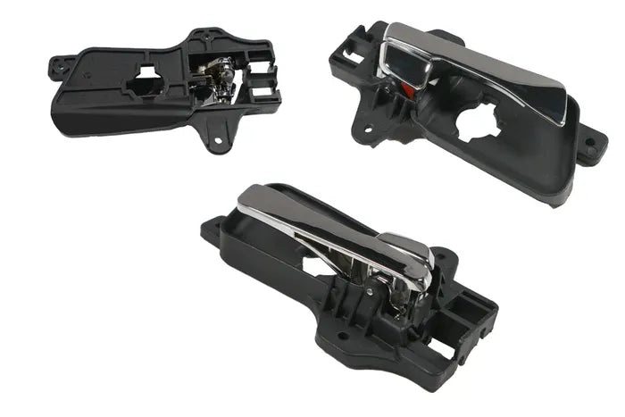 2010-2012 Hyundai I20 PB Rear Door Handle (Inner, Right Hand Side) Chrome Lever Black Base