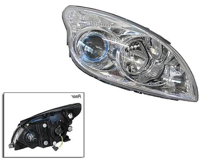 2009-2012 Hyundai i30 FD Headlight (Right Hand Side, Chrome)