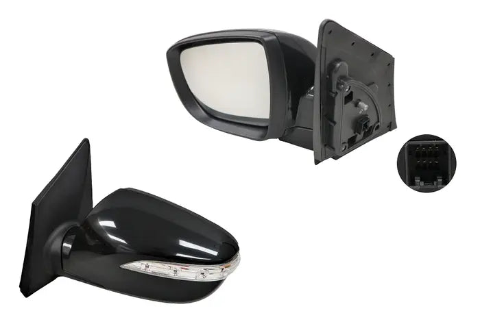 2010-2015 Hyundai IX35 LM Door Mirror (left hand side, Black, 8 Pin, Heated & Folding)