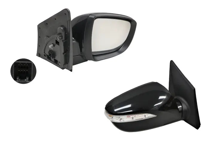 2010-2015 Hyundai IX35 LM Door Mirror (Right Hand Side, Black, 8 Pin, Heated & Folding)