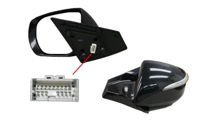 2012-2015 Hyundai Santa Fe DM Door Mirror (left hand side, Heated with Light)