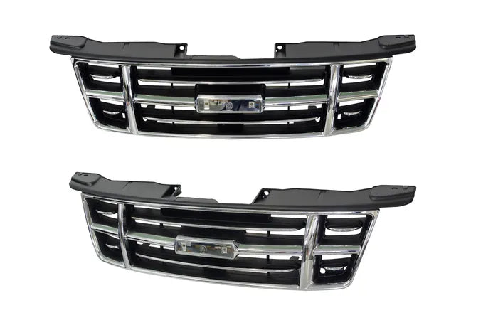 2008-2012 Isuzu D-MAX TFR Front Grille (Chrome/Black)