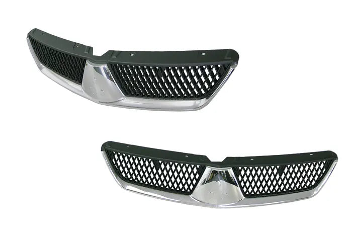 2007-2017 Mitsubishi Lancer CS Front Grille (Black, Single Piece)