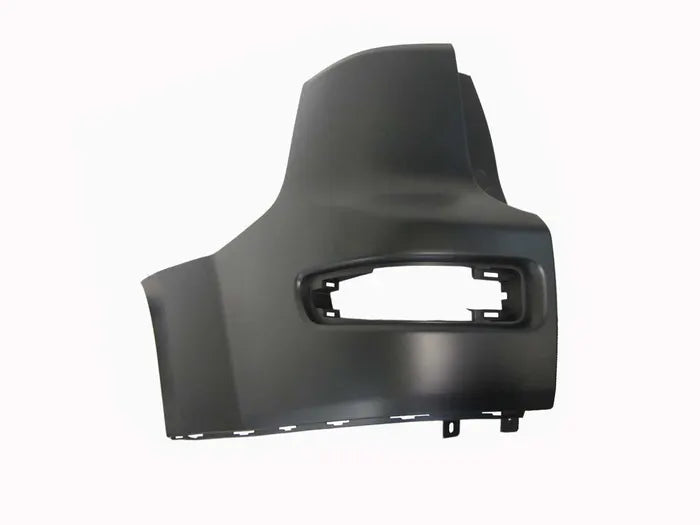 Black car fender on a white background

