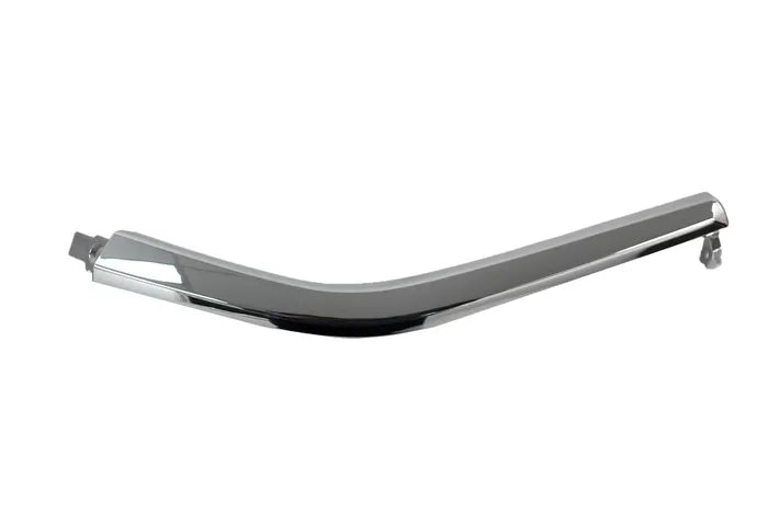 Chrome car bumper on a white background


