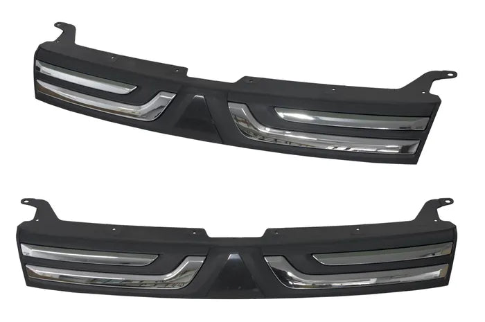 2012-2014 Mitsubishi Outlander ZJ Front Grille (Black & Chrome)