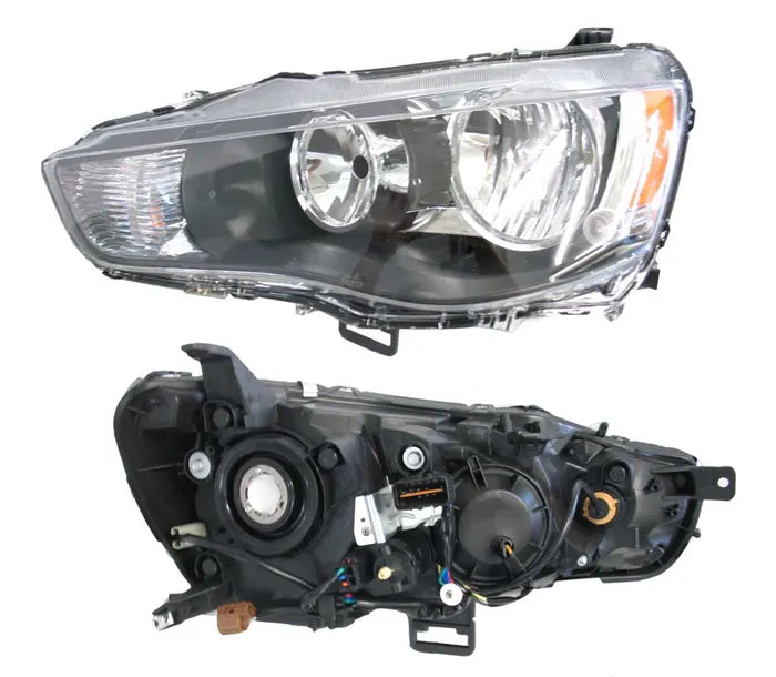 2009-2012 Mitsubishi Outlander ZH Headlight (Black, Left-Hand Side)