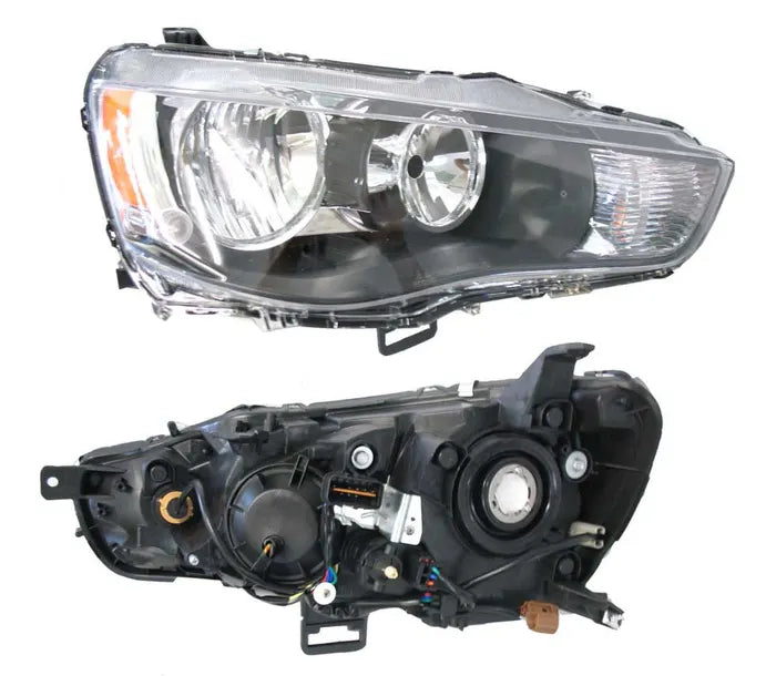 2009-2012 Mitsubishi Outlander ZH Headlight (Black, Right-Hand Side)
