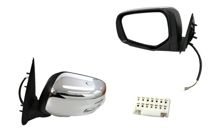 2015-2018 Mitsubishi Triton MQ Electric Door Mirror (Chrome, Left-Hand Side, with Lamp & Folding)