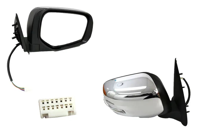 2015-2018 Mitsubishi Triton MQ Door Mirror (Right-Hand Side, Chrome, with Lamp & Folding)