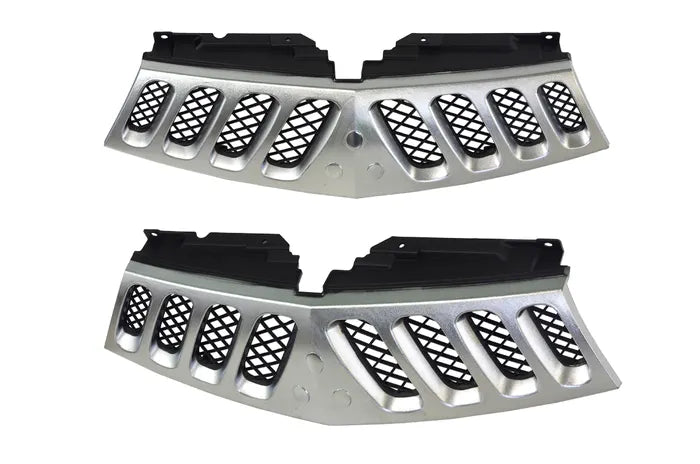 2006-2009 Mitsubishi Triton ML Front Grille (Chrome/Black, 1 Piece)