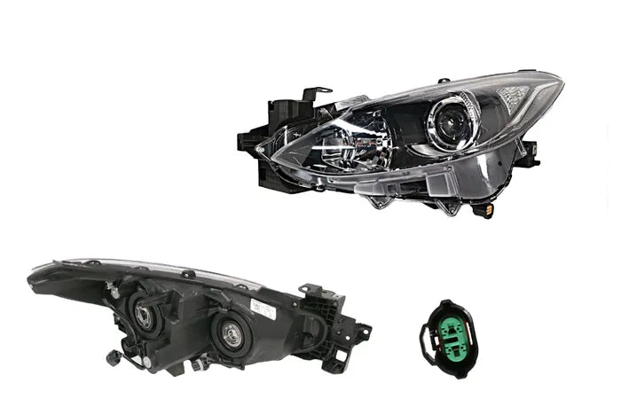 2014-2016 Mazda 3 BM Headlight (Halogen, left hand side) with Electric Adjuster