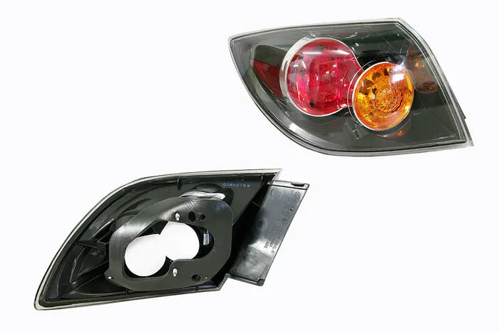 2004-2008 Mazda 3 BK Hatchback Outer Tail Light (left hand side) Black/Amber/Red