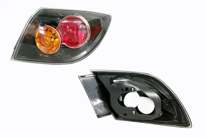 2004-2008 Mazda 3 BK Hatchback Outer Tail Light (Right Hand Side) Black/Amber/Red
