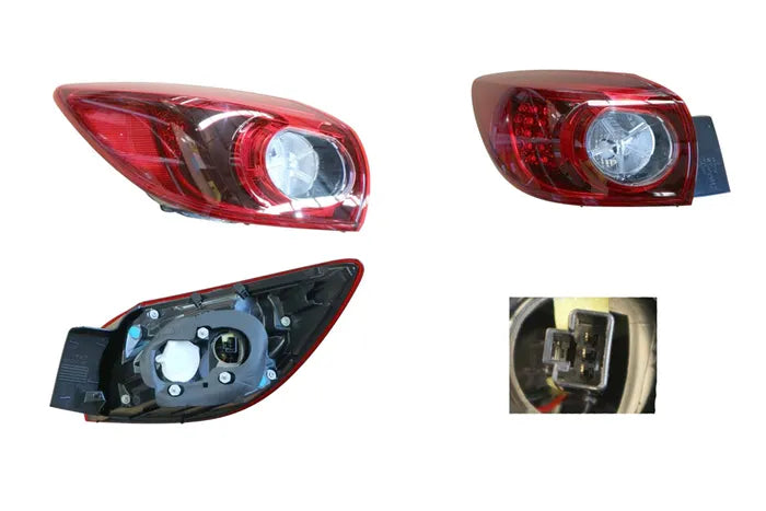 2013-2019 Mazda 3 BM/BN Hatchback Tail Light (Outer, left hand side) with LED