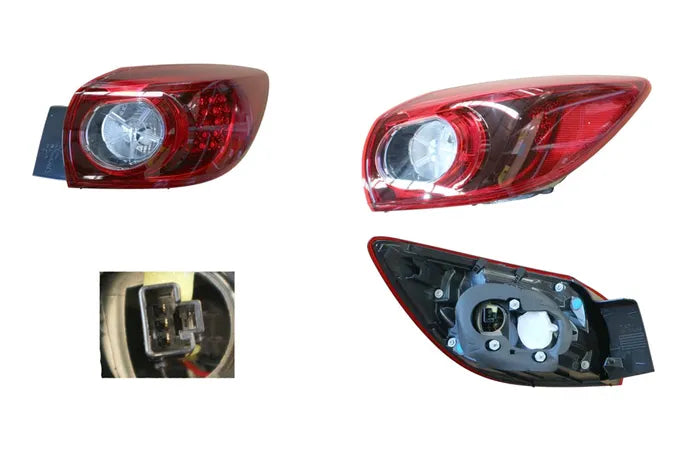2013-2019 Mazda 3 BM/BN Hatchback Tail Light (Outer, Right Hand Side) with LED