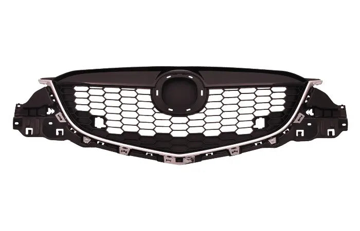 2012-2014 Mazda CX-5 KE Front Grille (Black with Chrome Frame, Honeycomb)