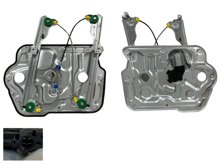 2007-2014 Nissan Dualis J10 Front Window Regulator Left Hand Side (2-Pin, Motor/Panel)