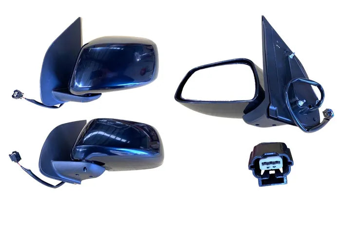 2005-2015 Nissan Navara D40 Electric Door Mirror (Left Hand Side) Black, 3 Pin Plug