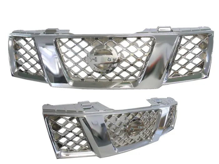 2005-2010 Nissan Navara D40 Front Grille (Full Chrome, Thai Build)