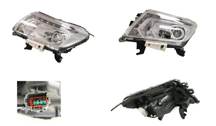 2015-2020 Nissan Navara D23 NP300 Headlight (Left Hand Side, Projector, LED DRL, Manual Adjust)