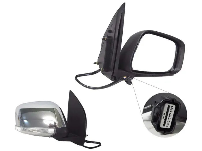 2005-2013 Nissan Pathfinder R51 Electric Door Mirror (Right Hand Side with Blinker Light) Chrome
